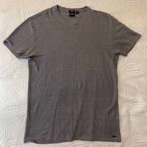 Hugo Boss - Linen T-shirt - Gray - Mans - Large
